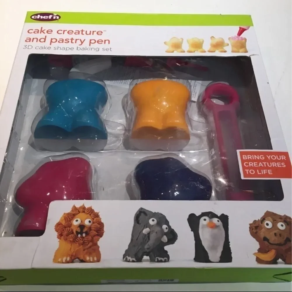 Fun and Creative Creatures & Pen 3D Cake Set with Instructions